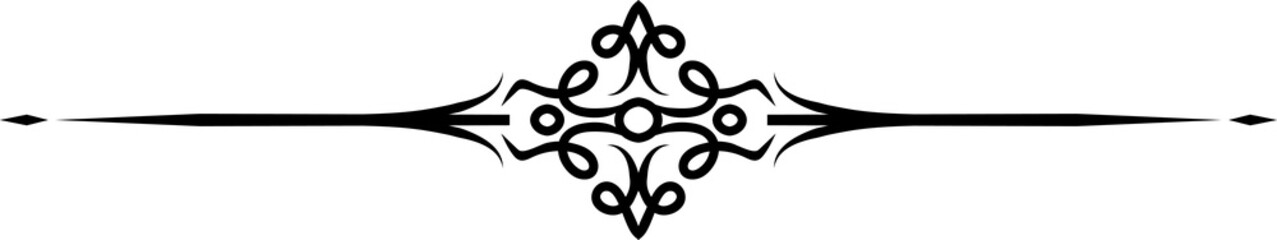 Wall Mural - Chapter divider decoration isolated underline icon