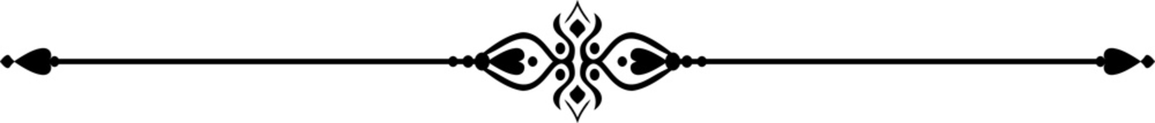 Wall Mural - Embellish line break divider separator isolated