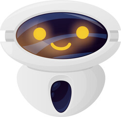 Fototapete - Artificial intelligence robot, friendly chatbot