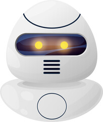 Leinwandbilder - Mobile application virtual helper chat bot robot