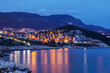 Leinwandbild Motiv Turkey coast at night