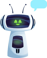 Leinwandbilder - Chatbot virtual AI service support robot chat bot