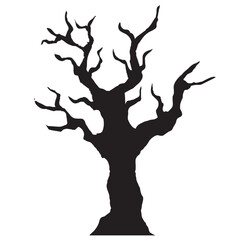 dry tree silhouette