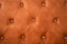 Brown Sofa Texture, Close Up Sofa, Luxury Design, Skin Background