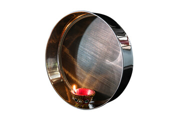 Karwa Chauth strainer and Diya oil lamps