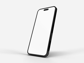 Canvas Print - realistic smartphone display, device screen template for infographics or presentation ui/ux design i