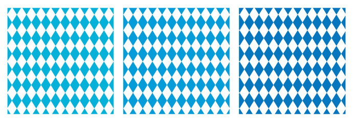 Aufkleber - Oktoberfest blue seamless rhombus background vector illustration. Background pattern set with navy blue square and rectangles isolated on white background.