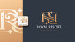 letter r initial monogram logo design