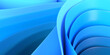 © langithitam - wave wallpaper 3D render blue color for desktop, background
