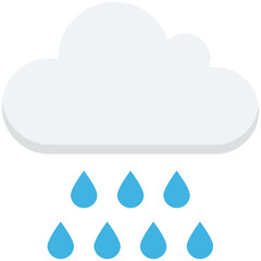 Poster - Raining Vector Icon