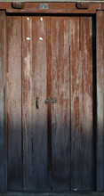 Old Wooden Door With Lock