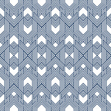 Abstract Seamless Pattern With Blue White Striped Lines