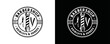Barber shop pole with razor and scissor symbol icon vintage logo vector