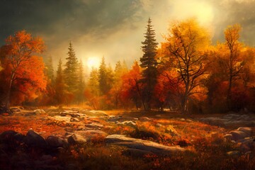 Wall Mural - beautiful fantasy landscape