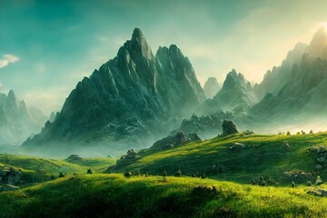 Wall Mural - beautiful fantasy landscape