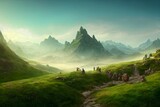 Fototapeta Sport - Beautiful fantasy landscape