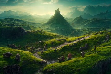 Beautiful fantasy landscape