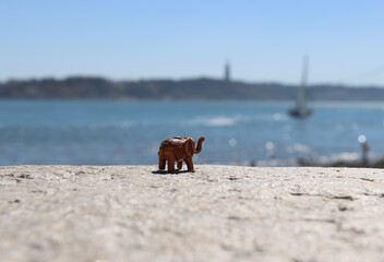 Wall Mural - Elephant statue toy in Lisbon 