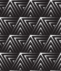 Wall Mural - Vector seamless texture. Modern geometric background. Grid of dots.