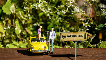 Wall Mural - Street Sign to Opportunities