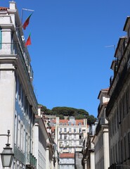 Wall Mural - view of the old town in Lisbon 