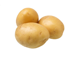 Wall Mural - Potato isolated on white.