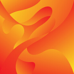 Wall Mural - orange liquid background graphic design