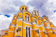 St. Volodymyr's Cathedral, Kiev, Ukraine. Saint Volodymyr's Was Built Between 1882 And 1896. It Is The Mother Church Of The Ukrainian Orthodox Church.