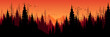 mountain landscape flat design vector illustration good for background, wallpaper, backdrop, and design template 