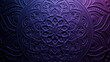 © RocknRoller Studios - Diwali Concept featuring a Purple 3D Ornamental Pattern. Celebration Wallpaper. 3D Render.