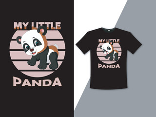 Wall Mural - Animal vector panda graphic T Shirt Design