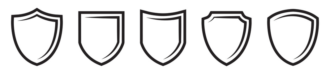 Shield icons set. Protect shield Icon, vector illustration