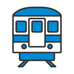 Canvas Print - Subway Train Icon