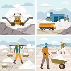 Wall Mural - Salt Production 2x2 Set