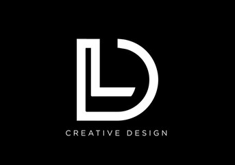 Wall Mural - Creative Letter LD Logo Design Icon | LD Icon