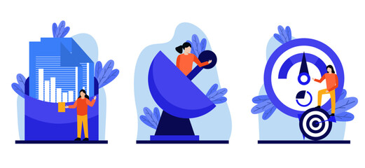 Flat bundle marketing design illustration