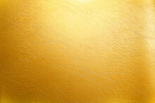 Gold Leather Background With Grained Pattern