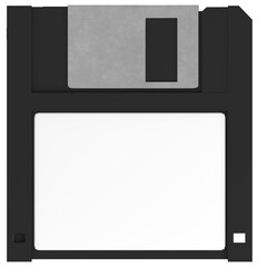 Poster - 3D rendering illustration of a floppy disk