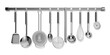 kitchen utensils wall mounted chrome