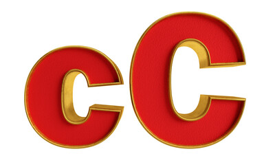 Wall Mural - 3d letter C