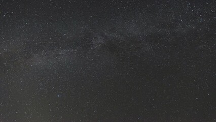 Wall Mural - the milky way moving across the night sky, stars time lapse