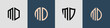 Creative simple Initial Letters MD Logo Designs Bundle.