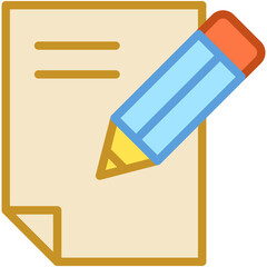 Poster - Writing Vector Icon 