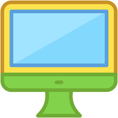 Sticker - Monitor Vector Icon 