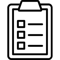 Wall Mural - Checklist Vector Icon 