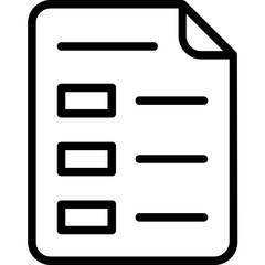 Poster - Checklist Vector Icon 