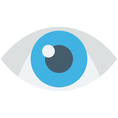 Sticker - Human Eye Vector Icon