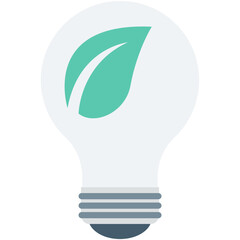 Poster - Eco Bulb Vector Icon