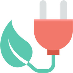 Sticker - Eco Energy Vector Icon