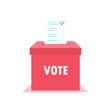Hand voting ballot box